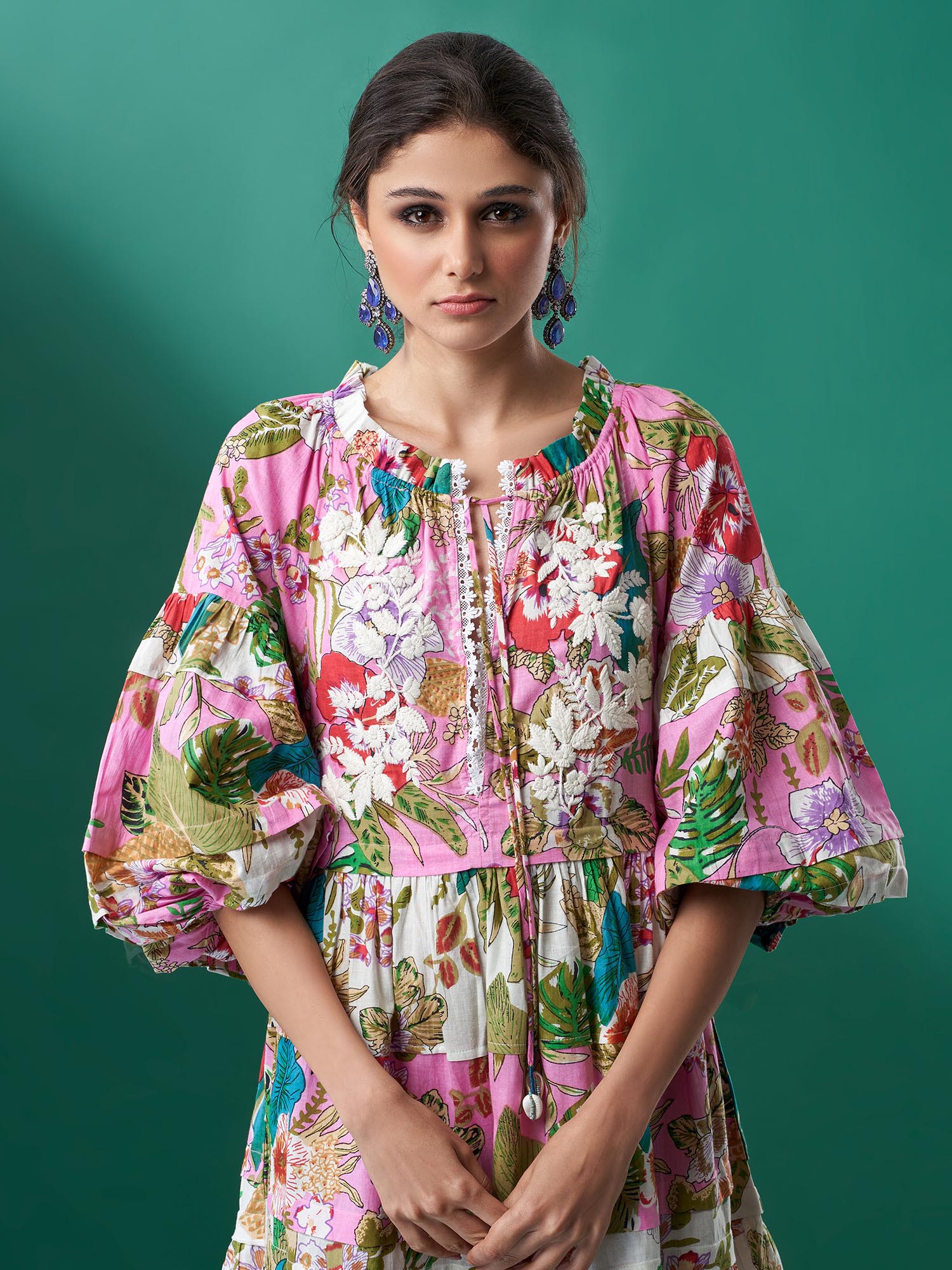 Russie Cotton Print Dress