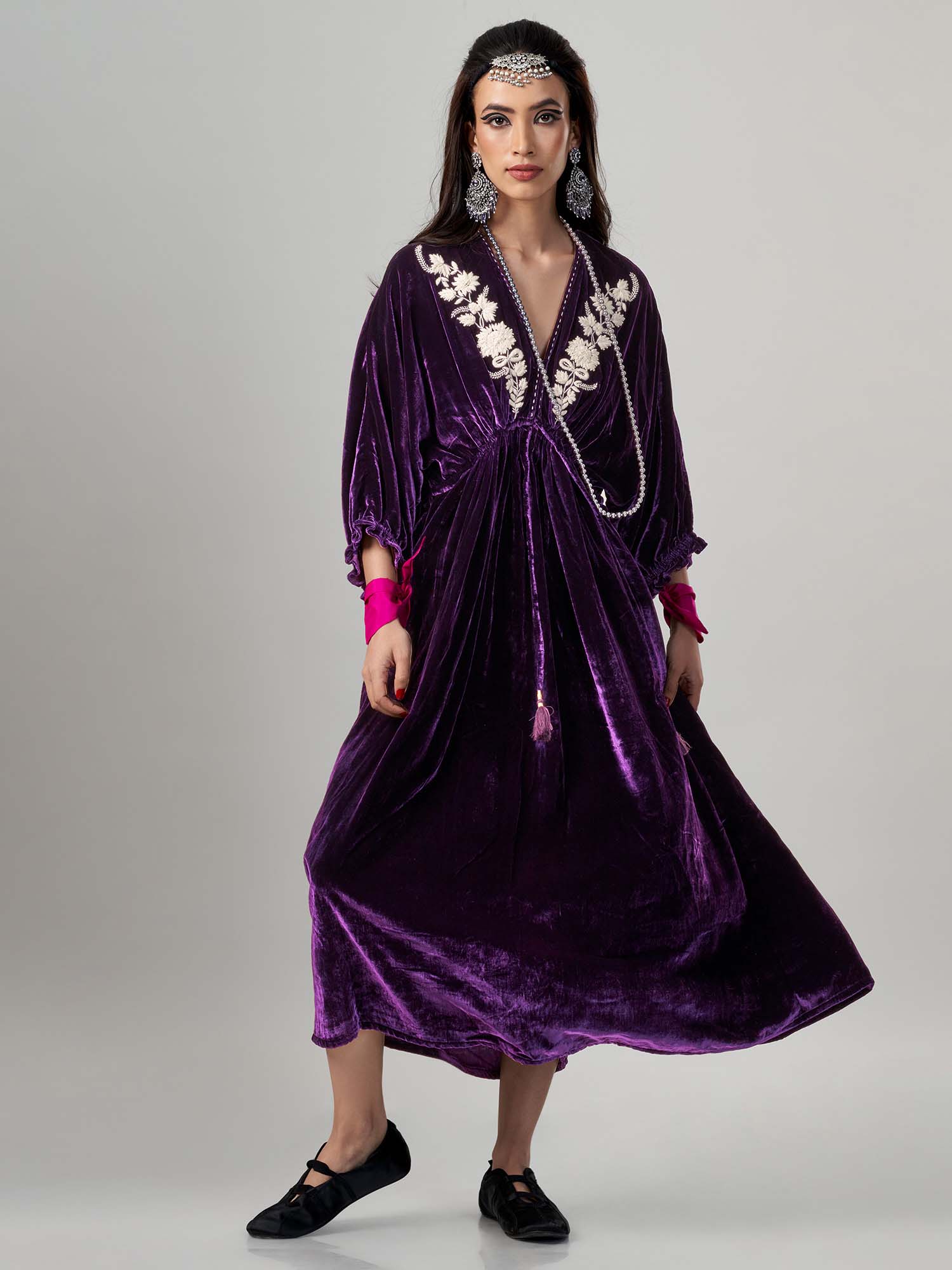 Samourai Velvet  Kimono Dress