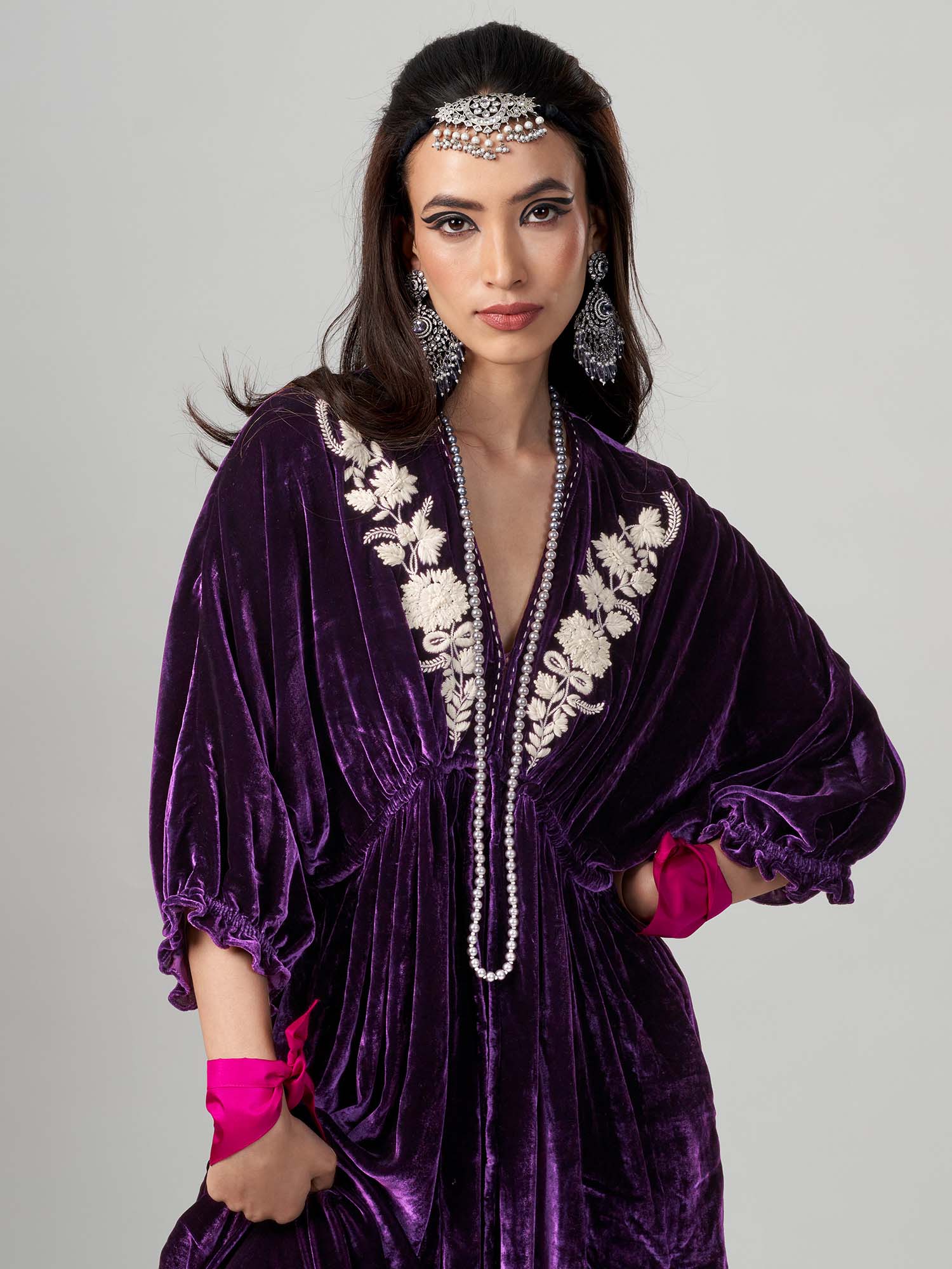 Samourai Velvet  Kimono Dress