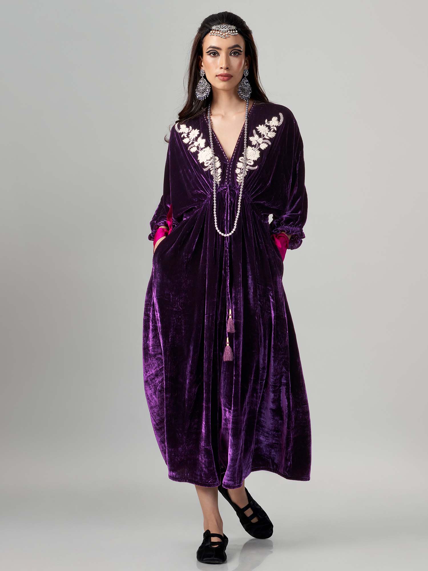 Samourai Velvet  Kimono Dress