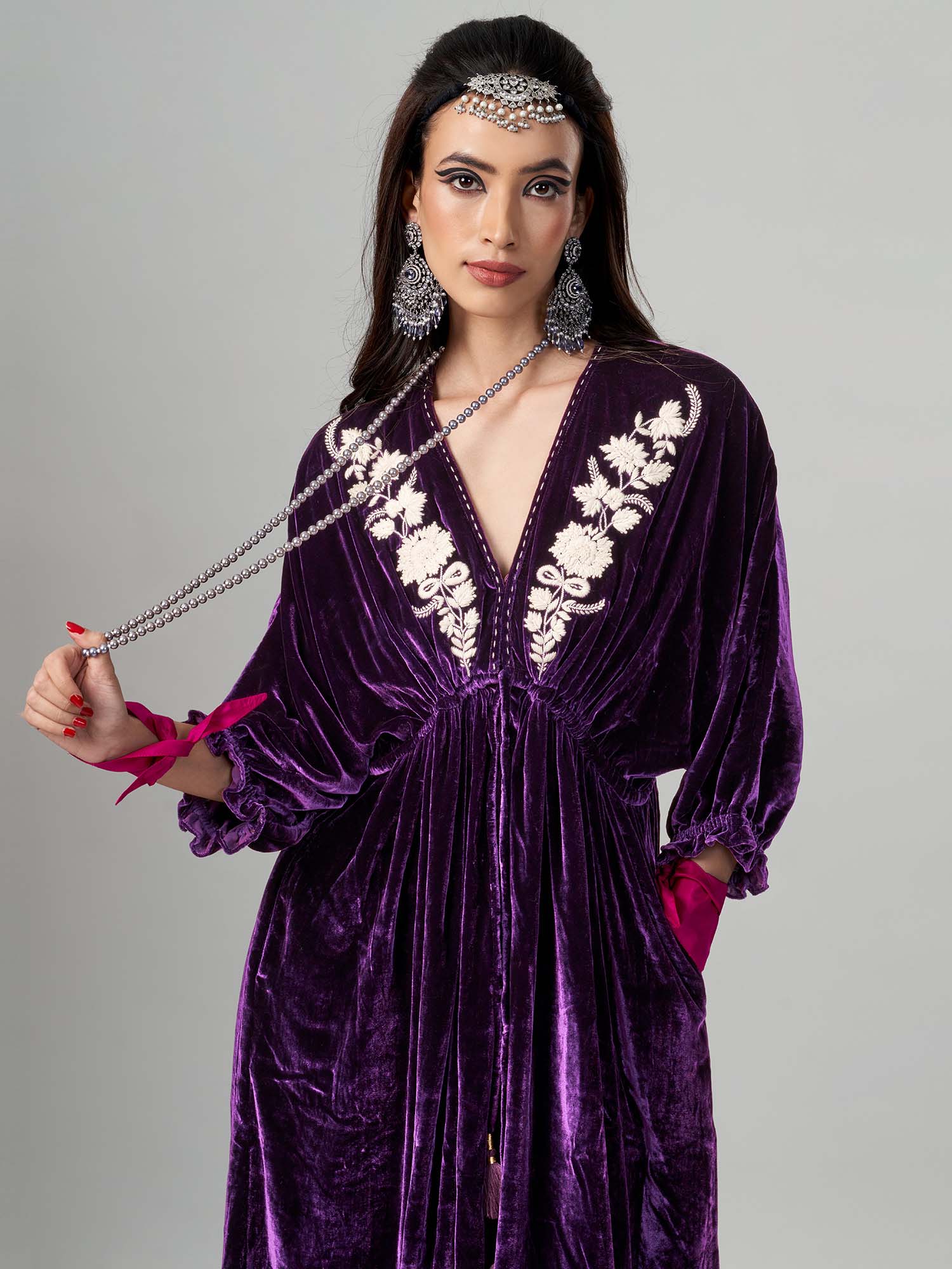 Samourai Velvet  Kimono Dress
