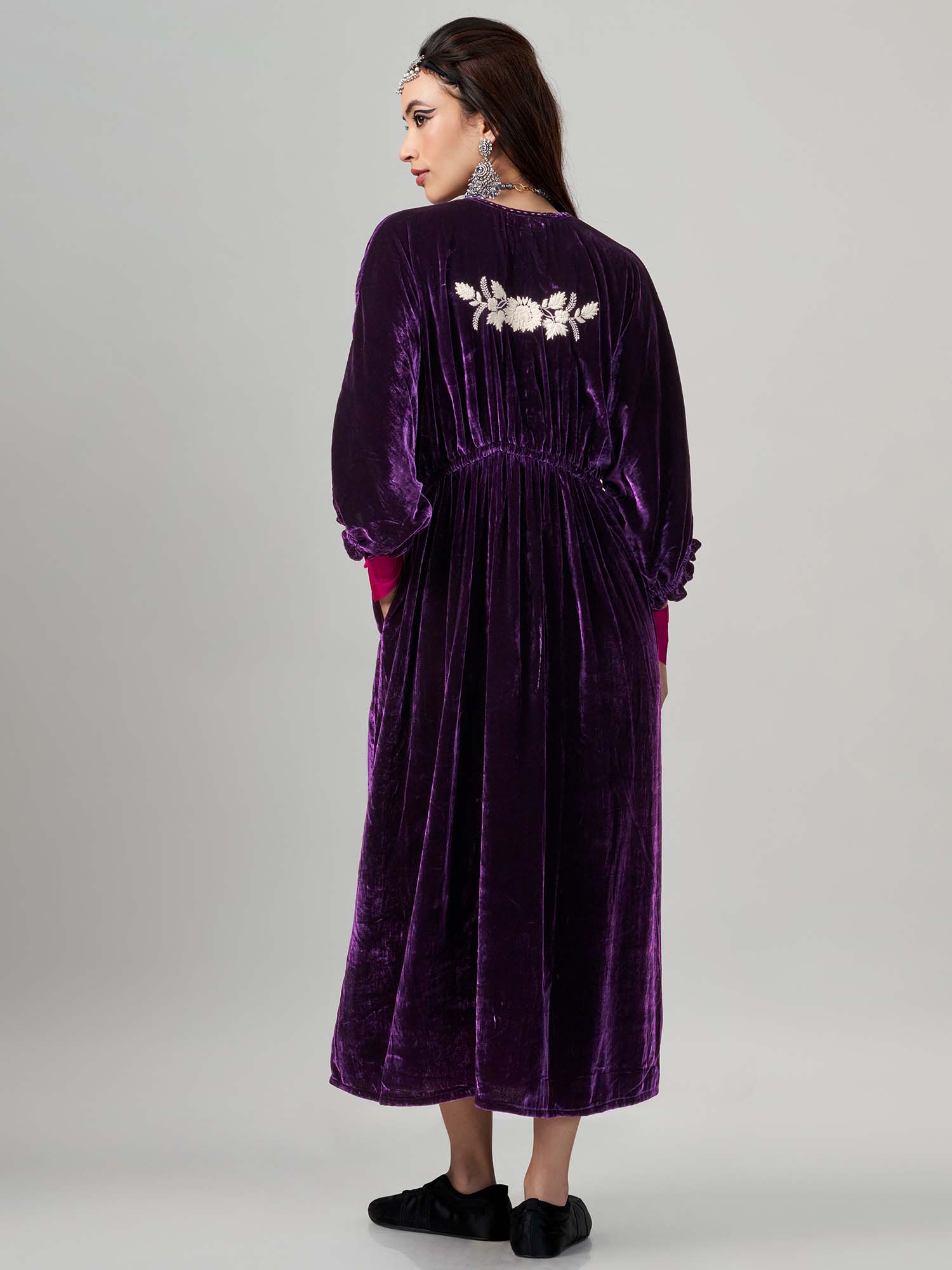 Samourai Velvet  Kimono Dress