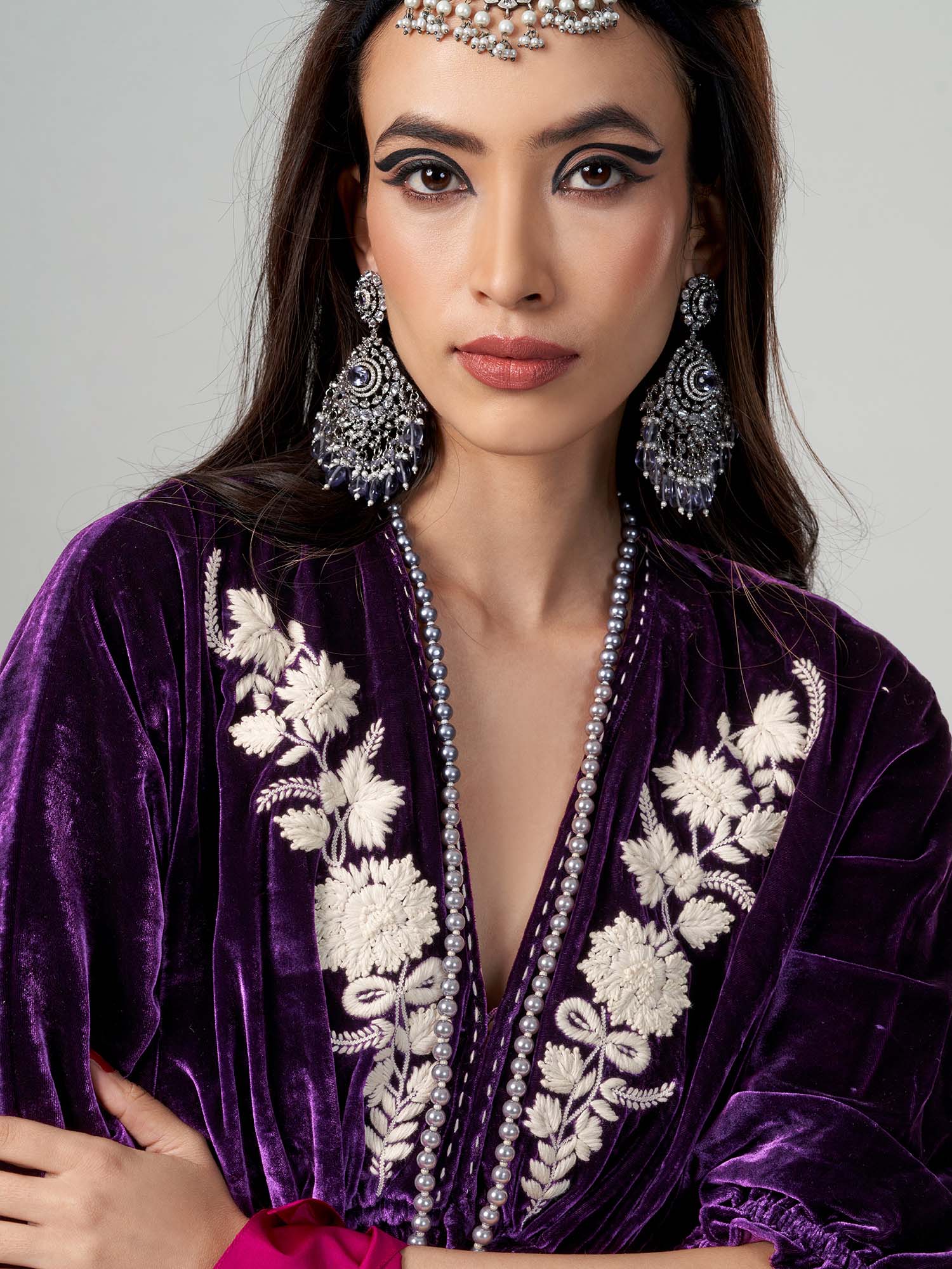 Samourai Velvet  Kimono Dress