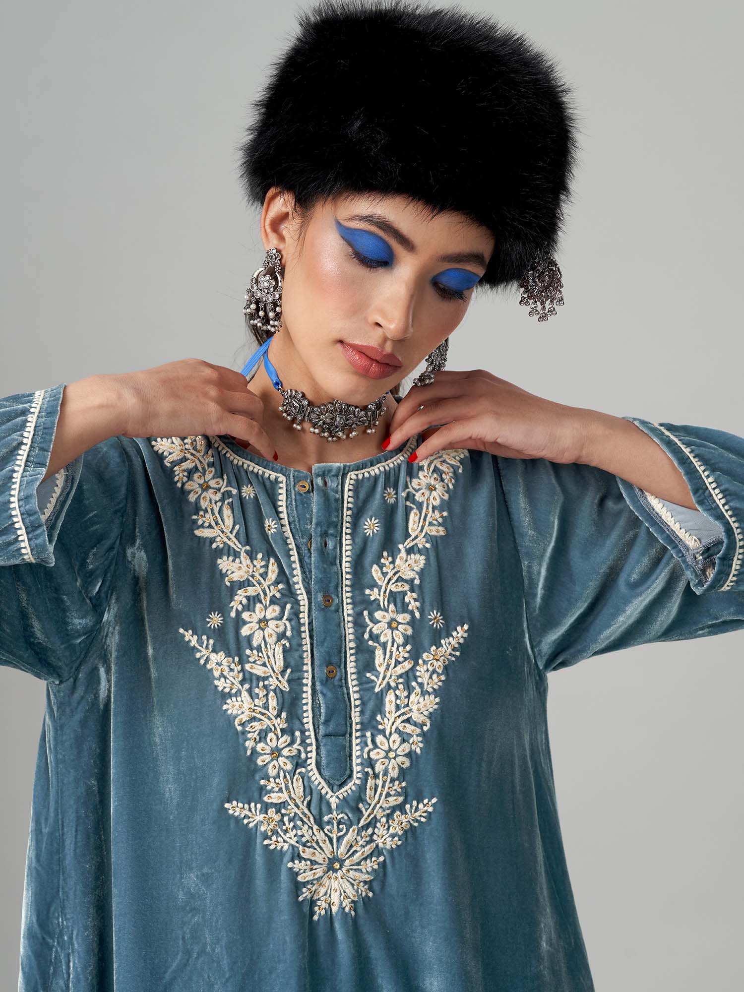 Shaukeen Velvet Twinset