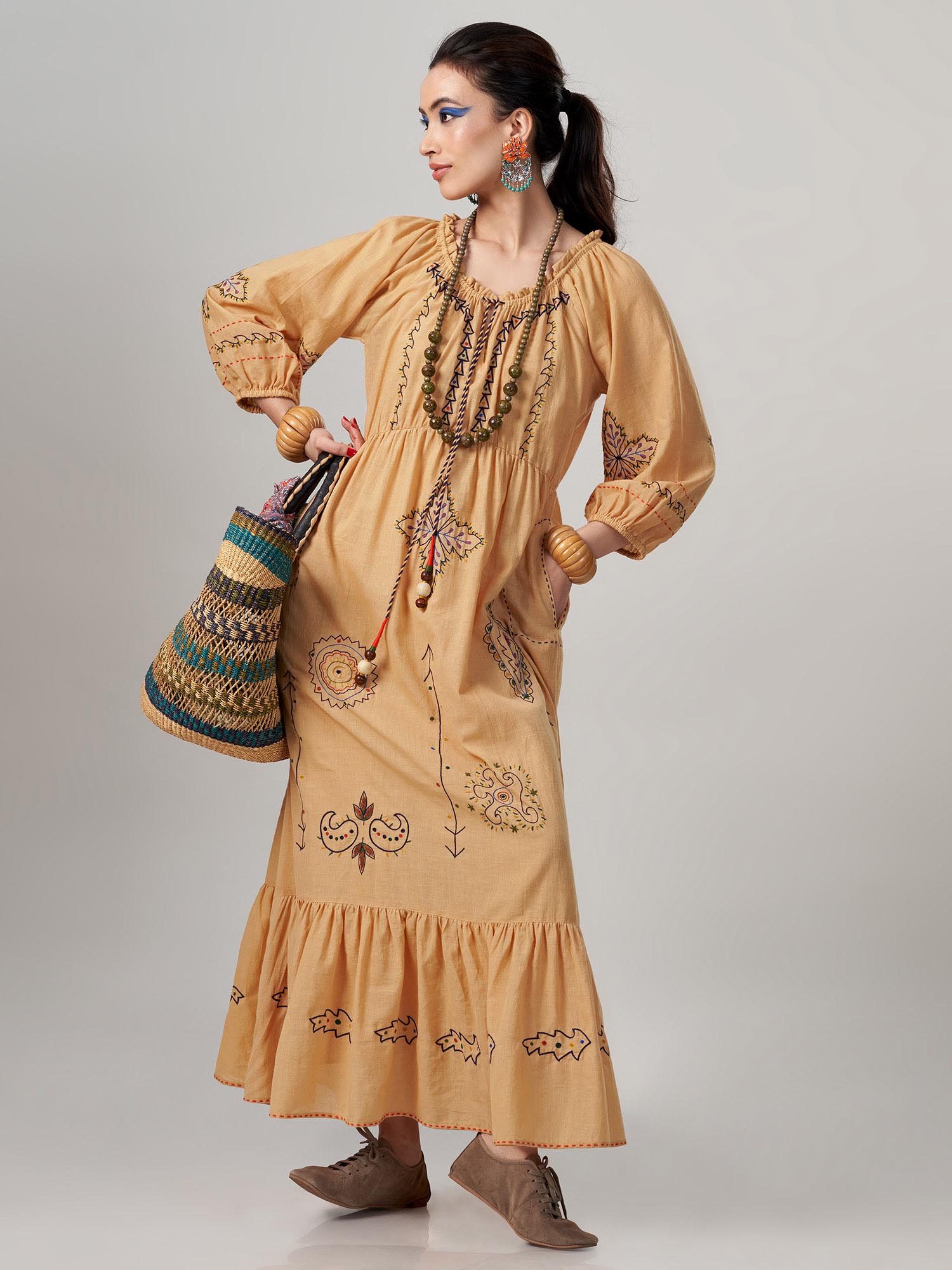 Tabrek Muslin Cotton Dress