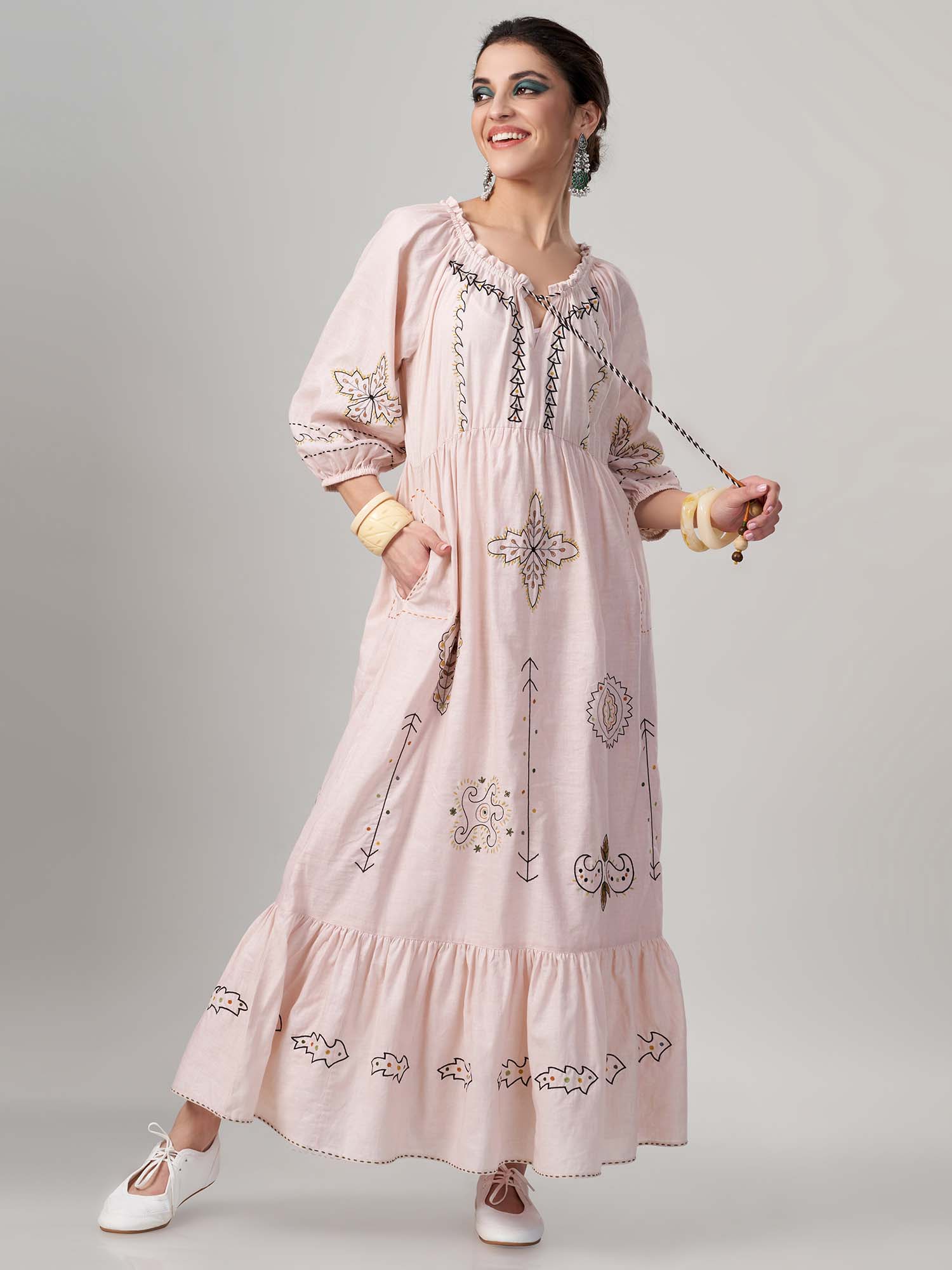 Tabrek Muslin Cotton Dress