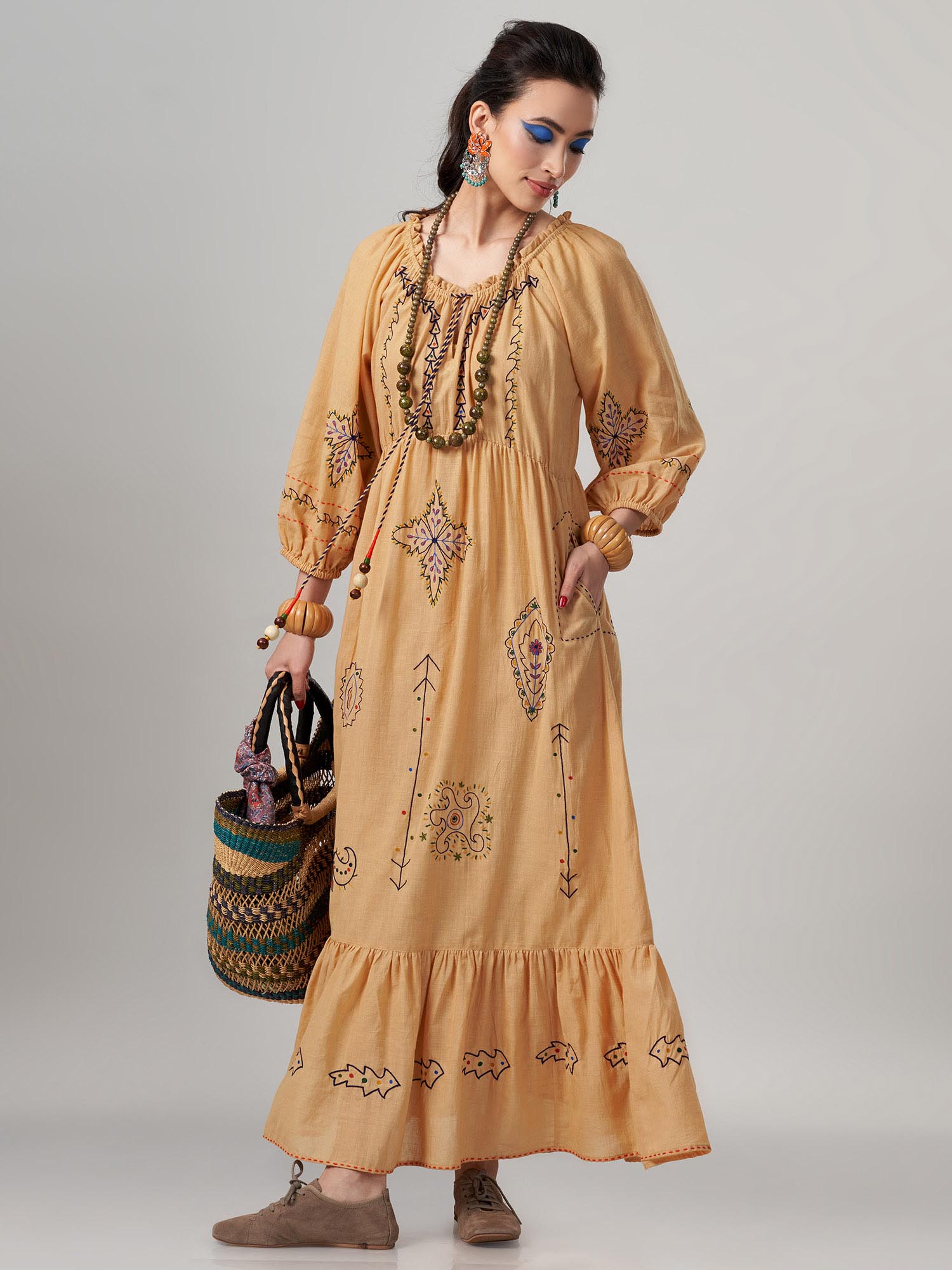 Tabrek Muslin Cotton Dress