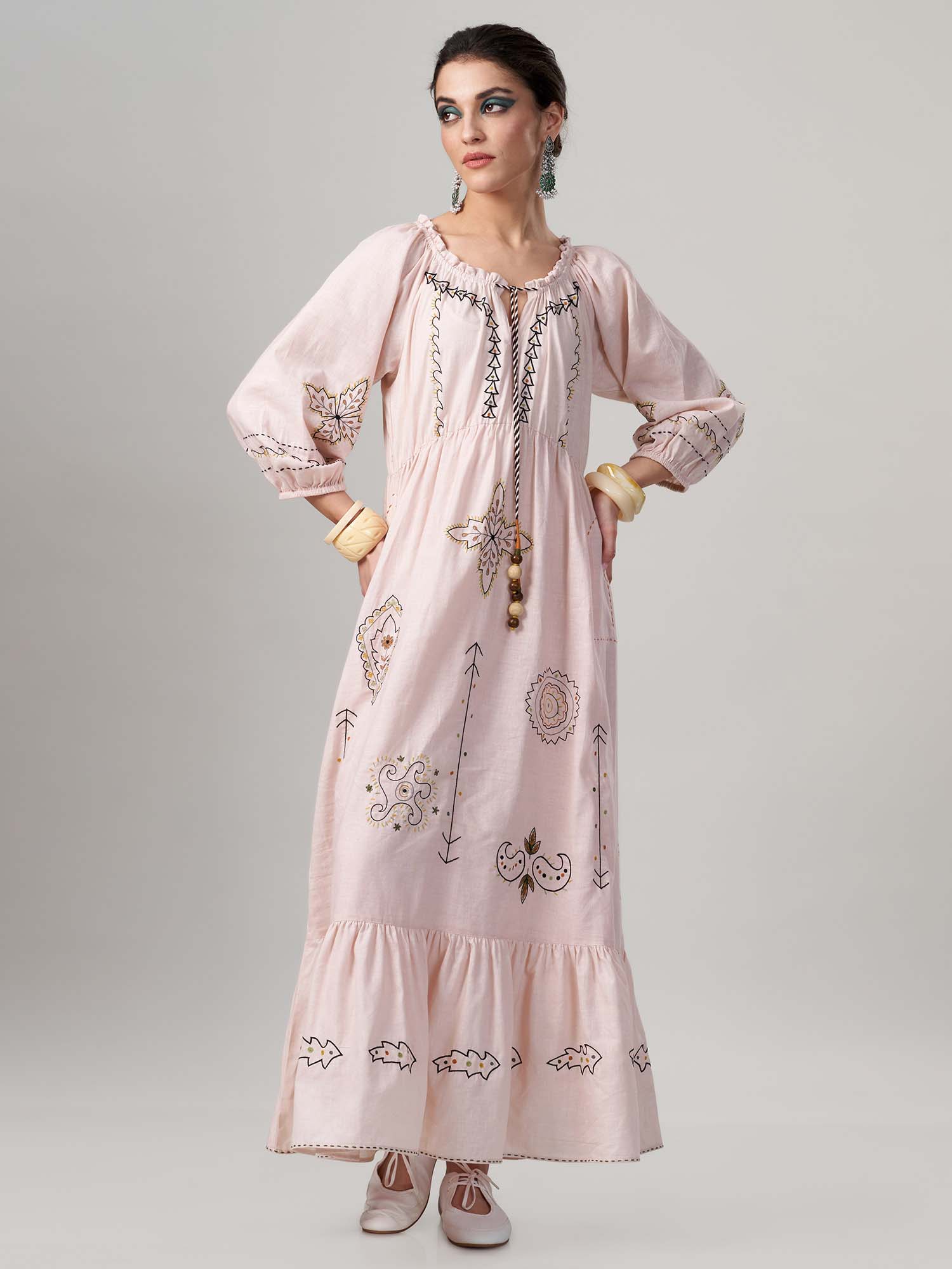 Tabrek Muslin Cotton Dress