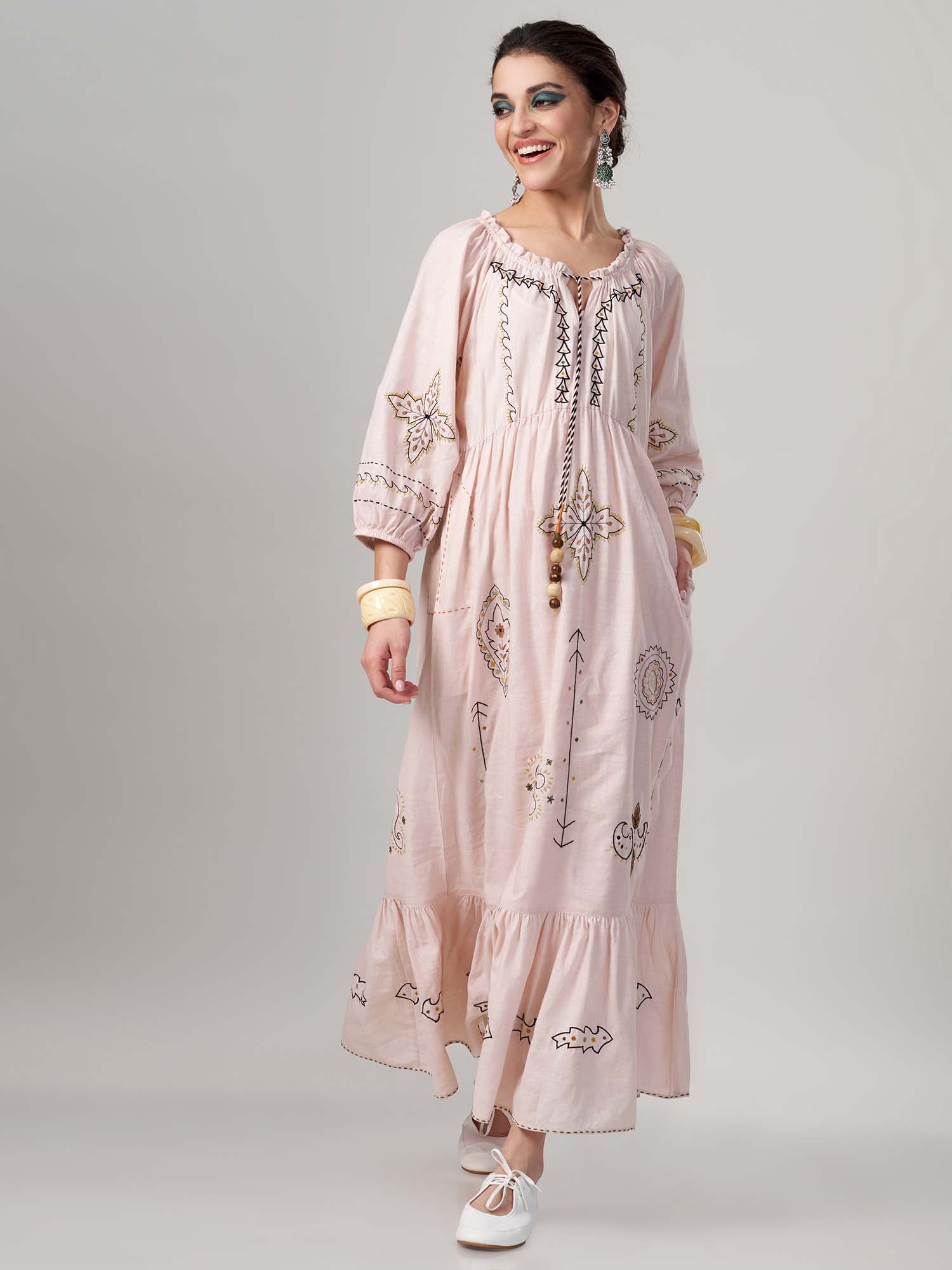 Tabrek Muslin Cotton Dress
