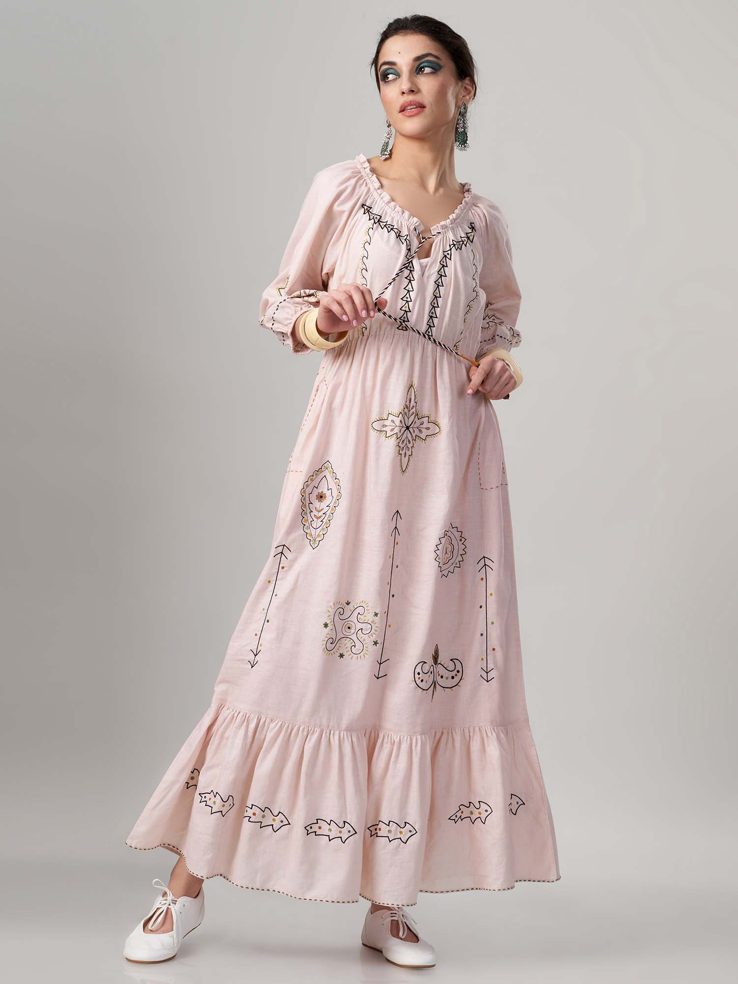 Tabrek Muslin Cotton Dress