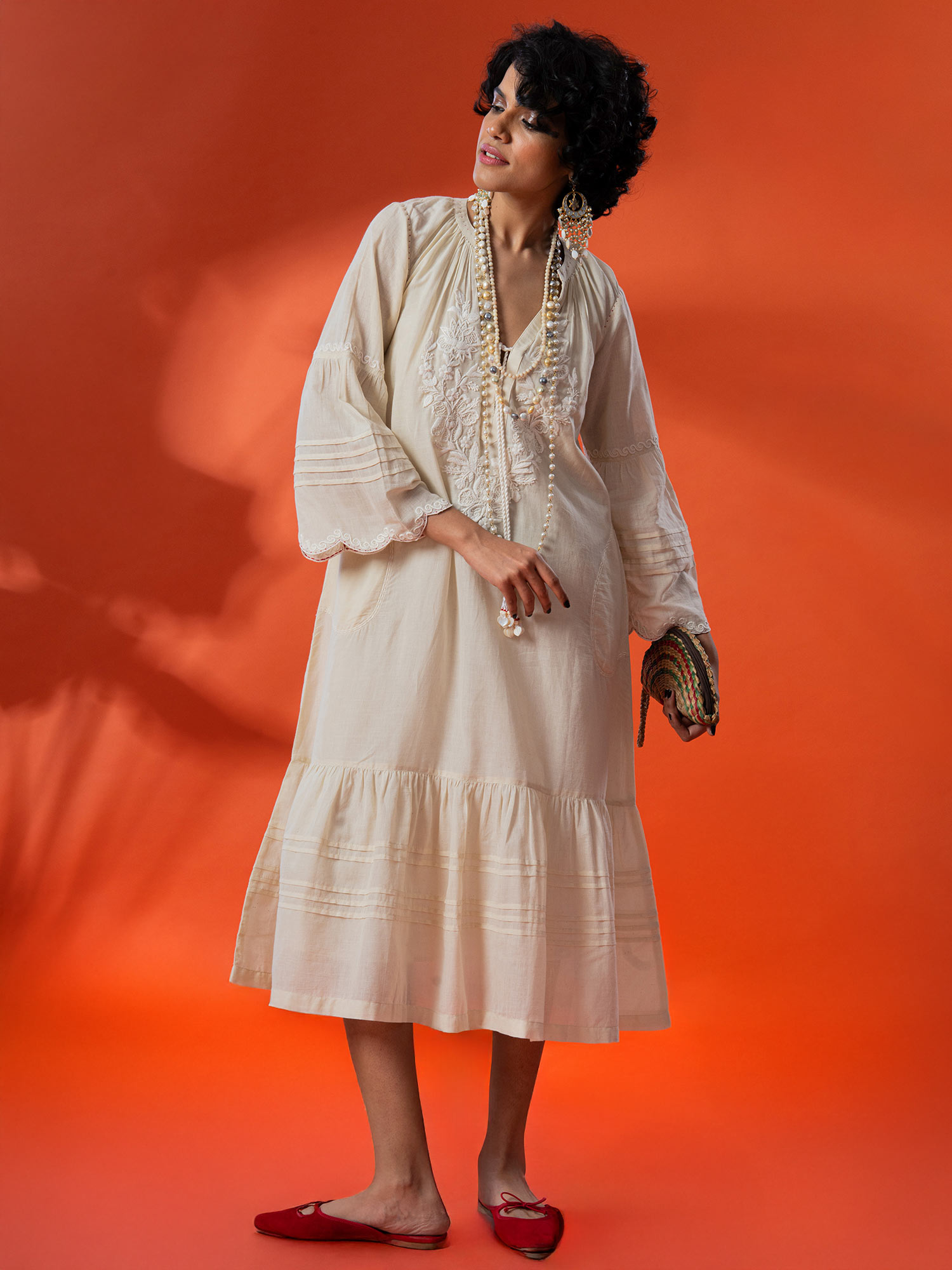 Viaggio Handloom Cotton Dress