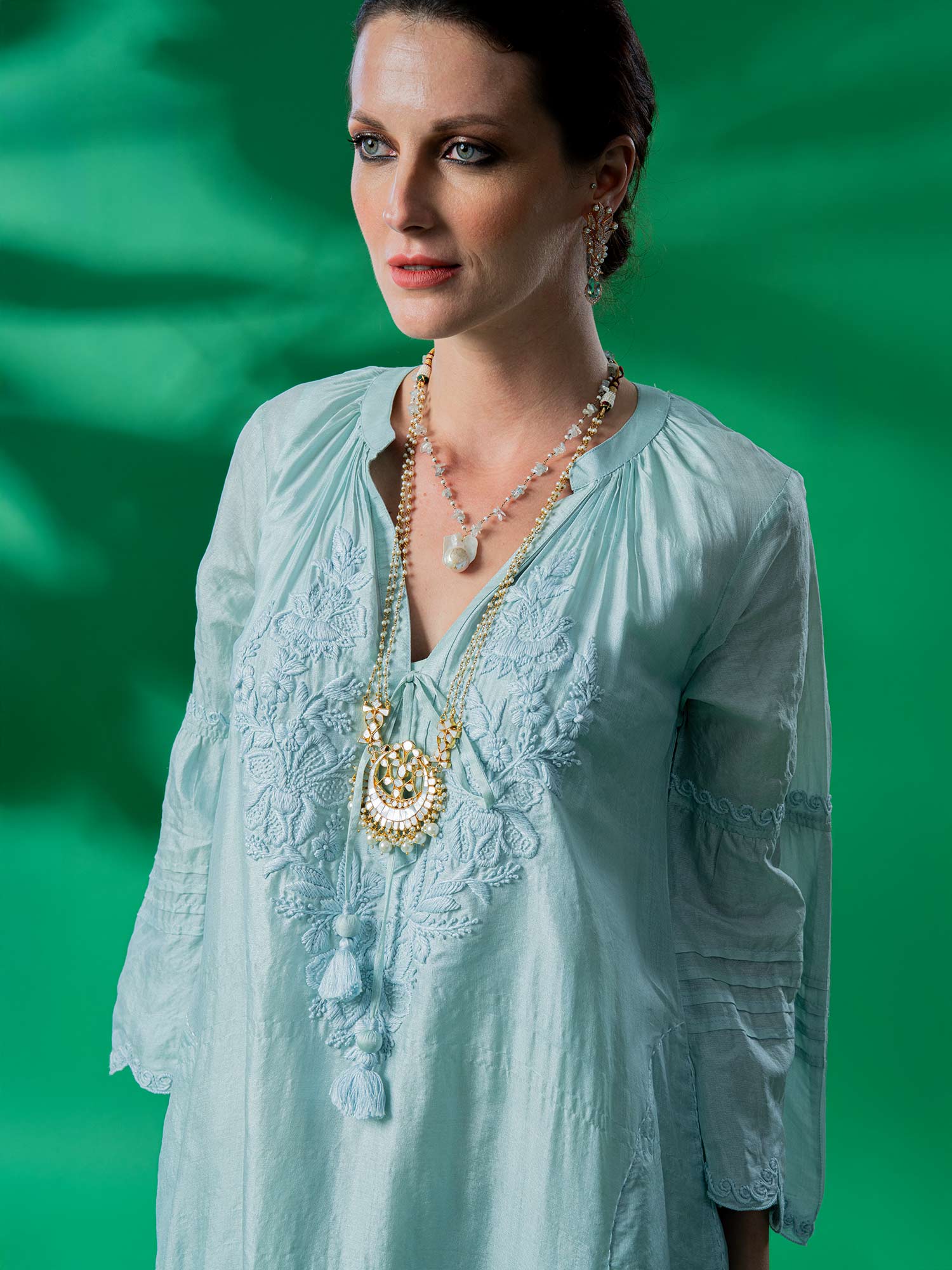 Viaggio Tussar Silk Dress