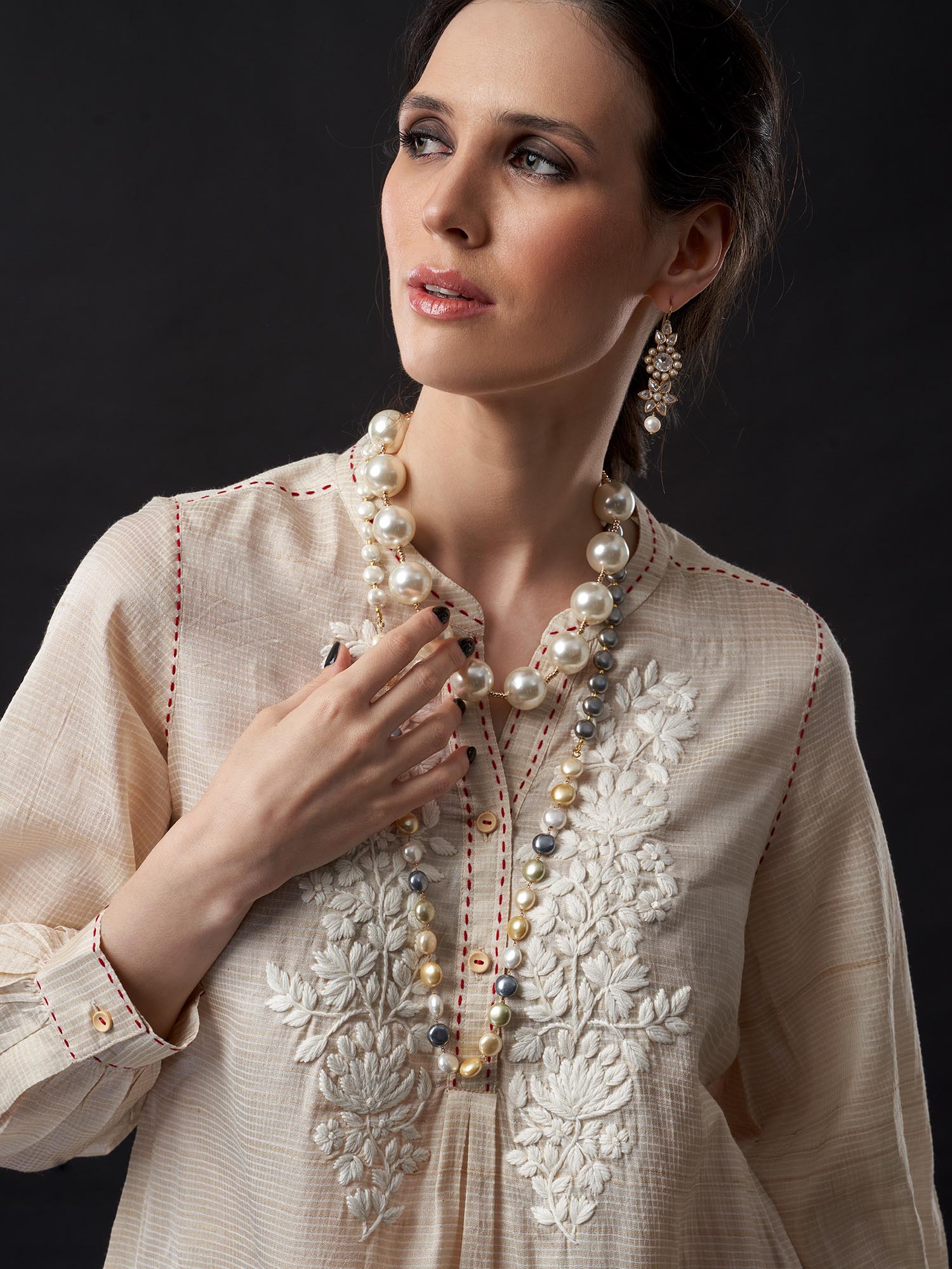 Yuko Handloom Silk Twin Set