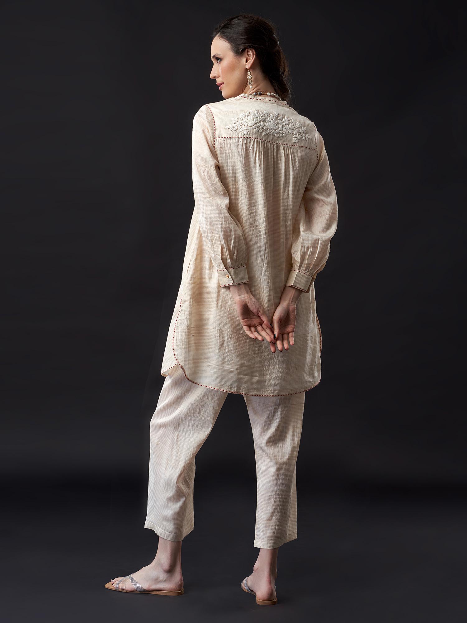 Yuko Handloom Silk Twin Set