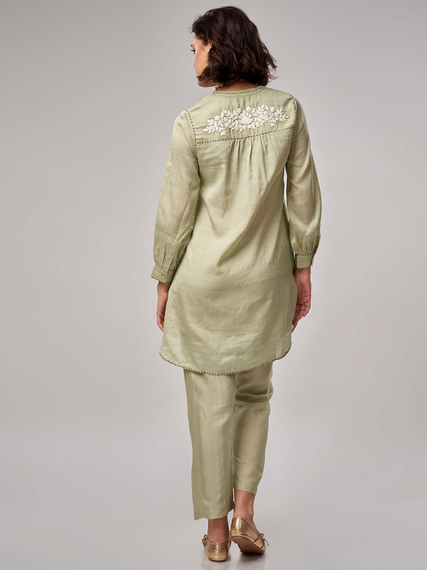 Yuko Handloom Silk Twin Set