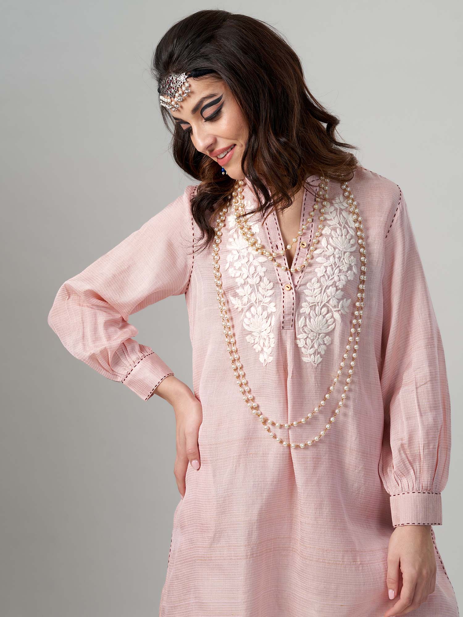 Yuko Handloom Silk Twinset